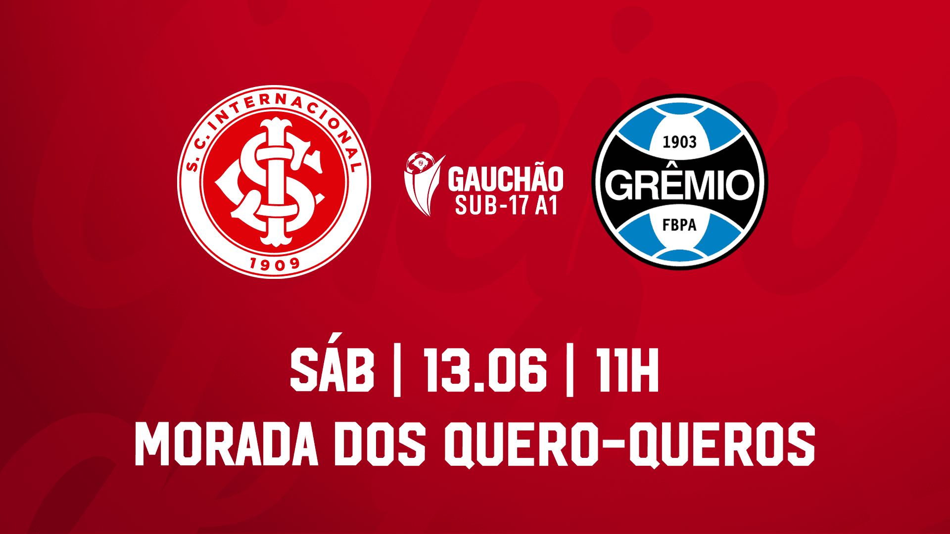 Serviço de Jogo: Internacional x Grêmio - Gauchão Masculino Sub-17 2026