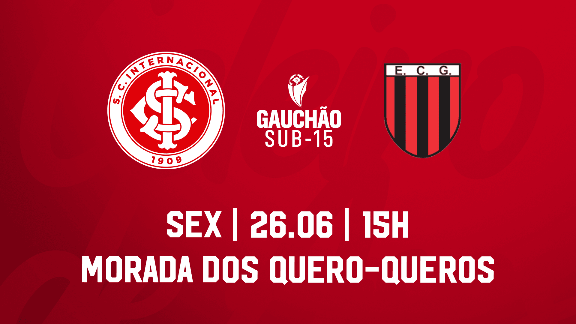 Serviço de Jogo: Internacional x Guarani - Campeonato Gaúcho Masculino Sub-15 2026