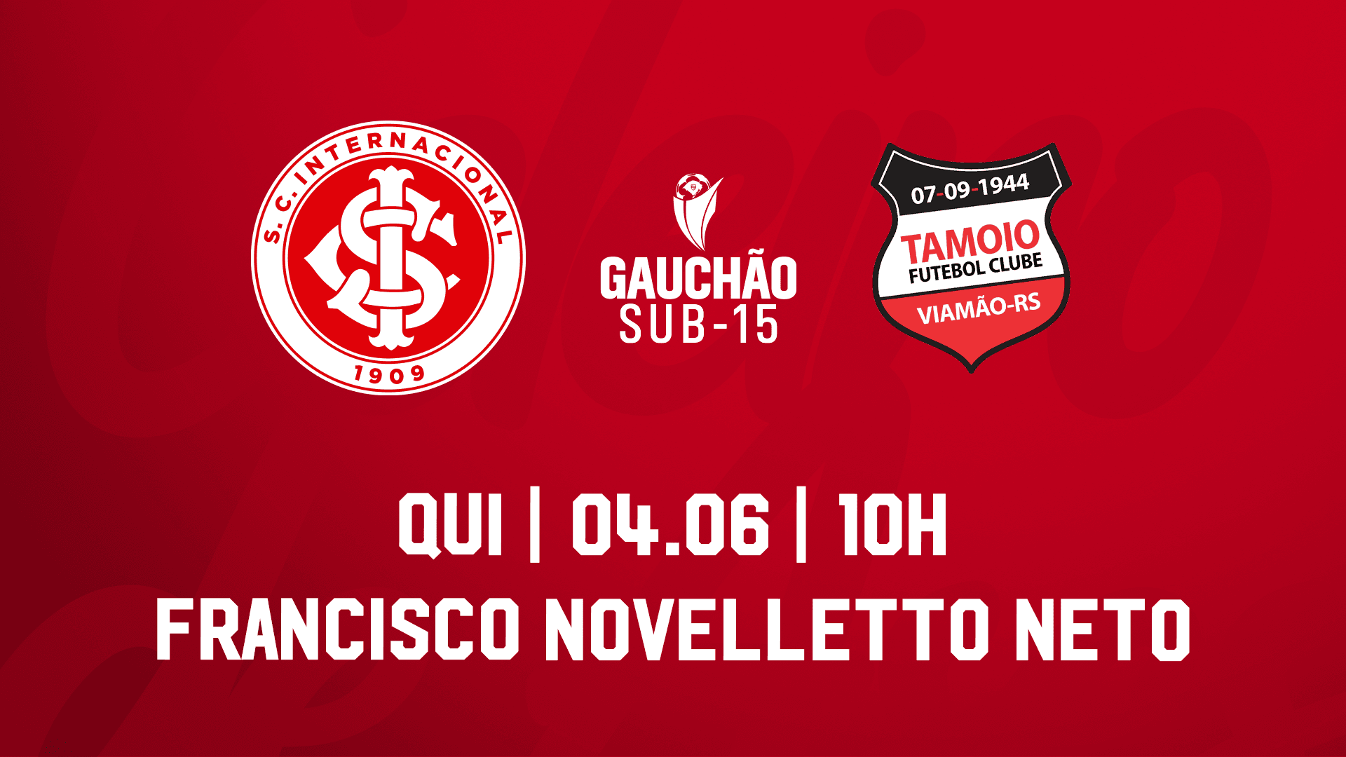 Serviço de Jogo: Inter x Tamoio - Gauchão Masculino Sub-15 2026