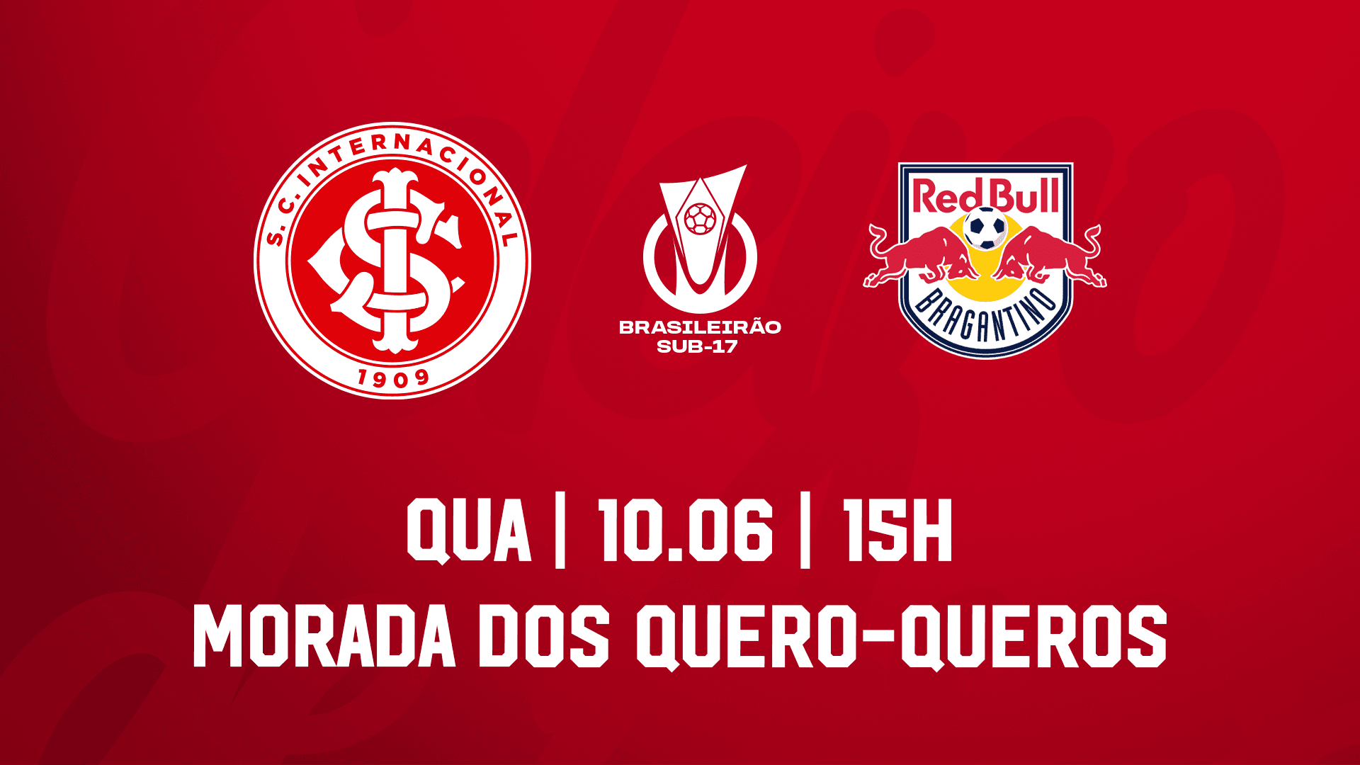 Serviço de Jogo: Inter x RB Bragantino - Campeonato Brasileiro Masculino Sub-17 2026
