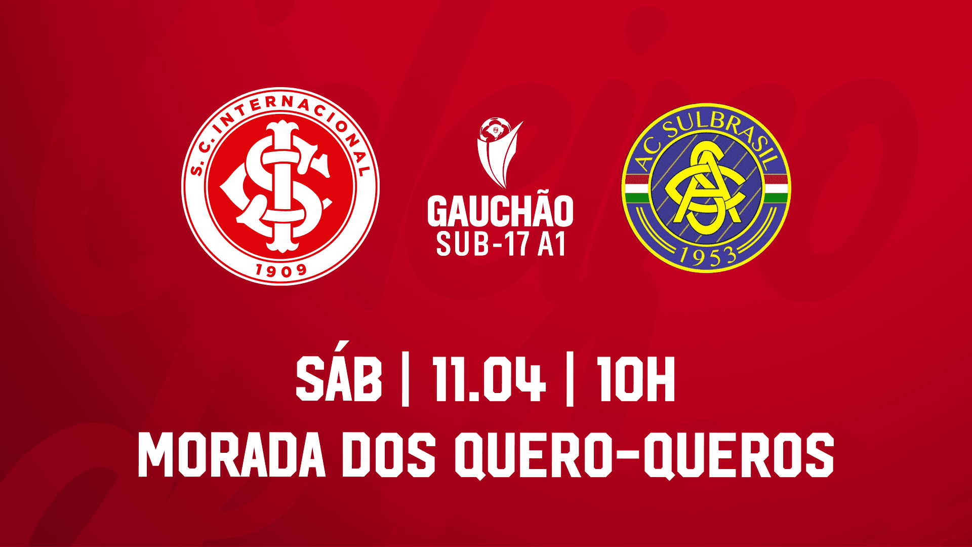 Serviço de jogo: Inter x Sulbrasil - Campeonato Gaúcho Masculino Sub-17 2026