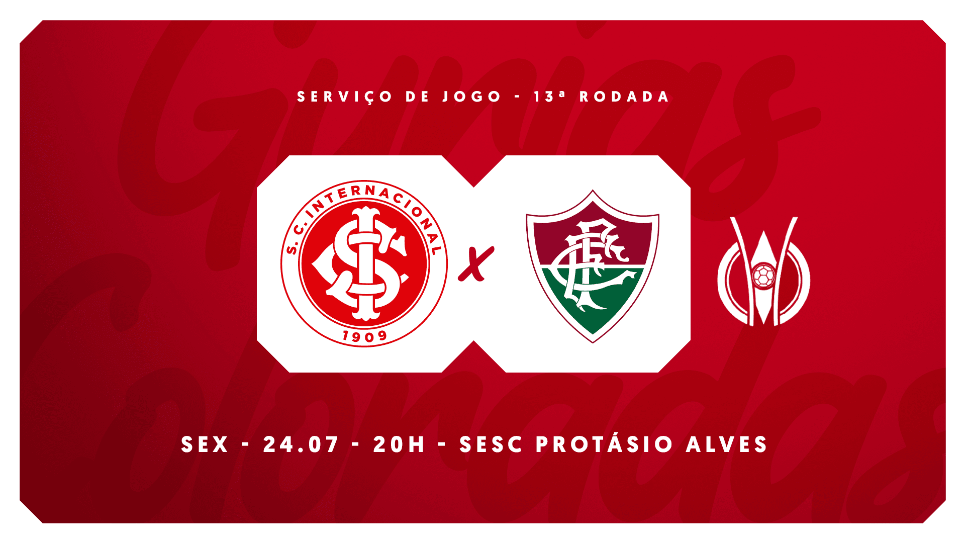 Serviço de Jogo: Internacional x Fluminense - Campeonato Brasileiro Feminino