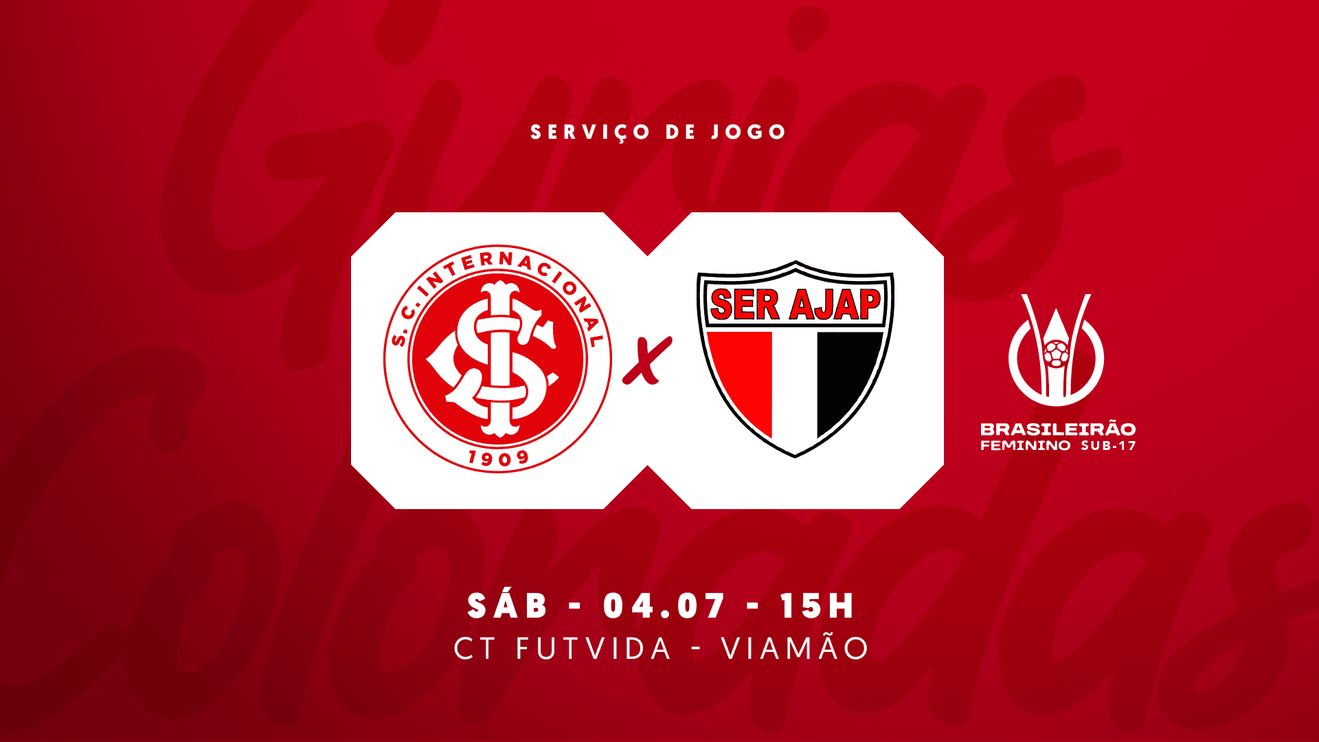Serviço de Jogo: Internacional x AJAP - Campeonato Brasileiro Feminino Sub-17 2026