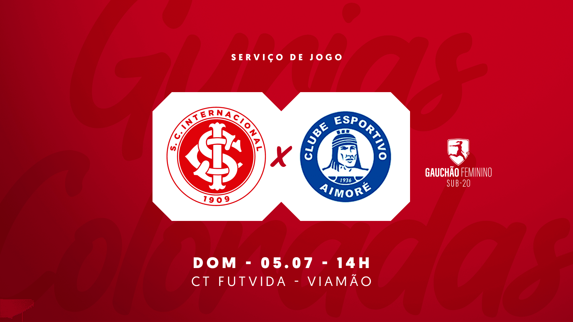 Serviço de Jogo: Internacional x Aimoré - Campeonato Gaúcho Feminino Sub-20 2026