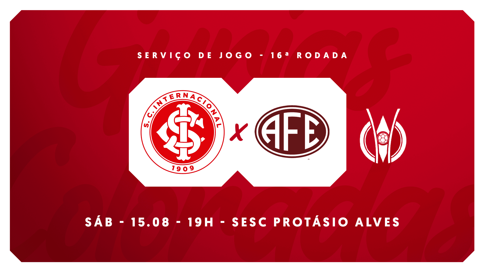 Serviço de jogo: Internacional x Ferroviária - Campeonato Brasileiro Feminino 2026