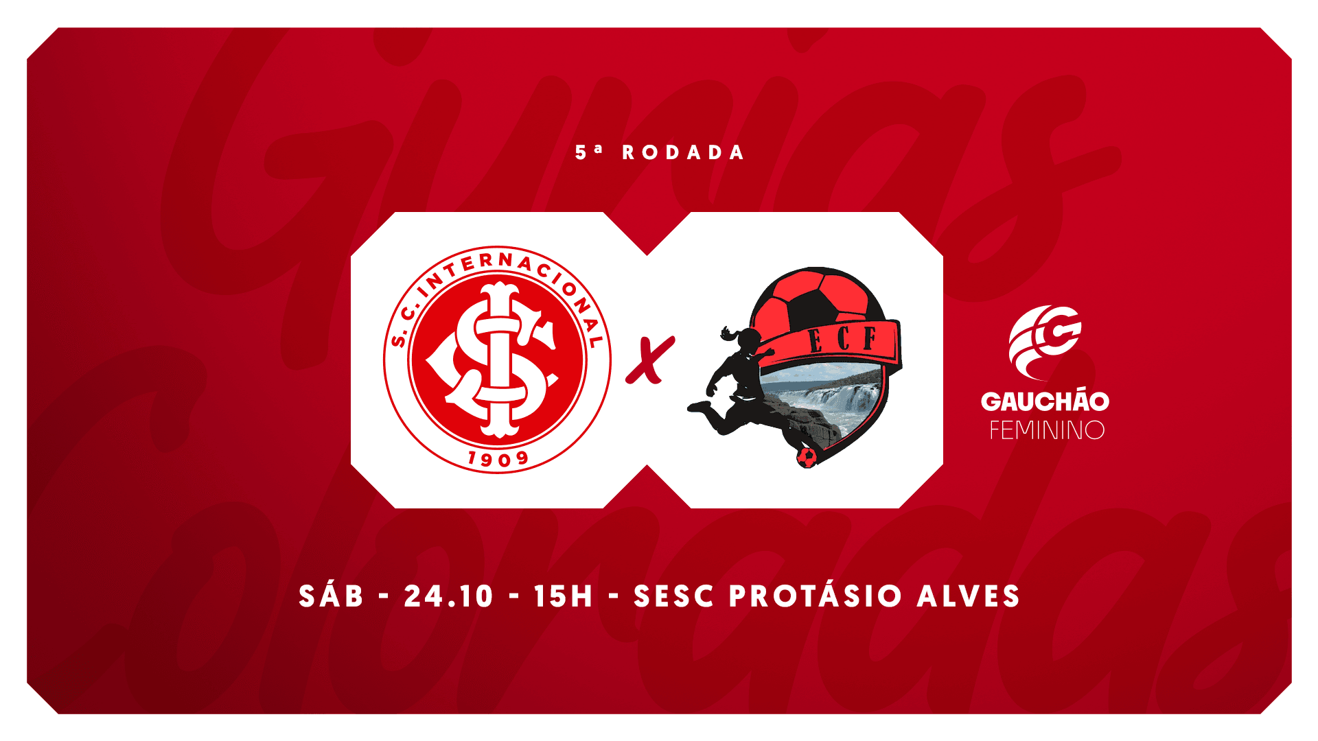 Serviço de Jogo: Internacional x Flamengo de São Pedro - Campeonato Gaúcho Feminino