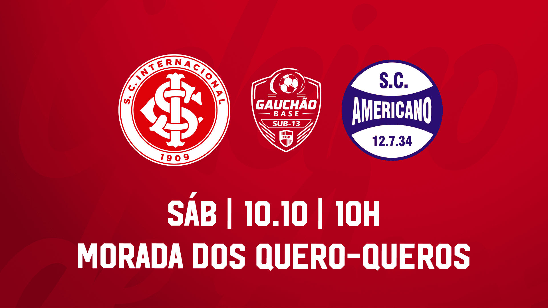 Serviço de Jogo: Internacional x Americano - Campeonato Gaúcho Sub-13
