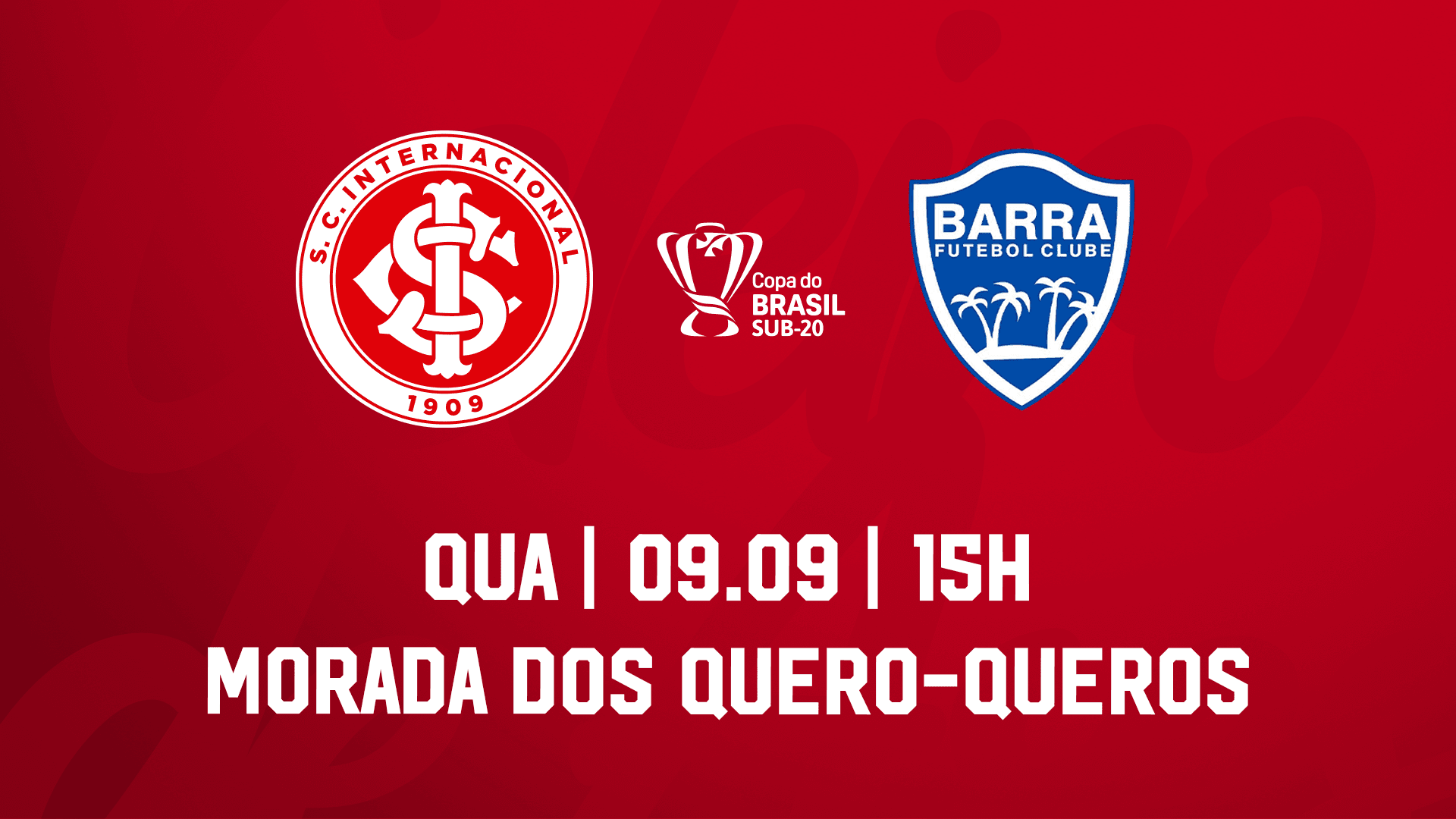 Serviço de Jogo: Internacional x Barra - Copa do Brasil Sub-20