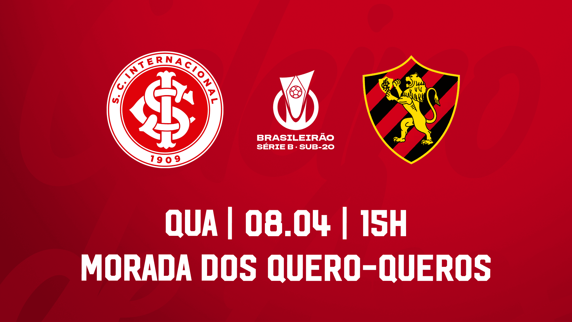Serviço de jogo: Inter x Sport - Campeonato Brasileiro Sub-20 B 2026