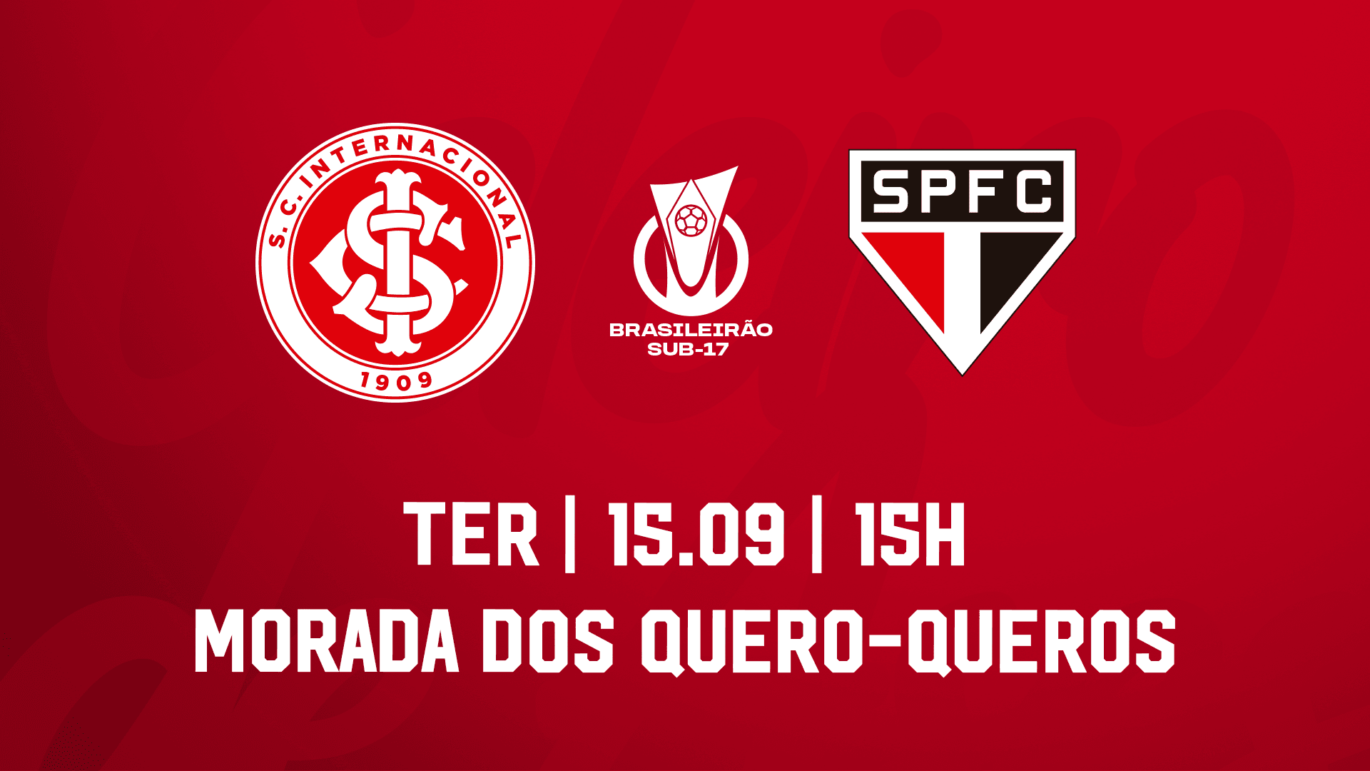 Serviço de Jogo: Internacional x São Paulo - Campeonato Brasileiro Sub-17 