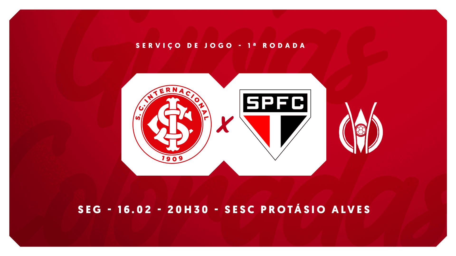 Serviço de Jogo: Internacional x São Paulo | Campeonato Brasileiro Feminino 2026