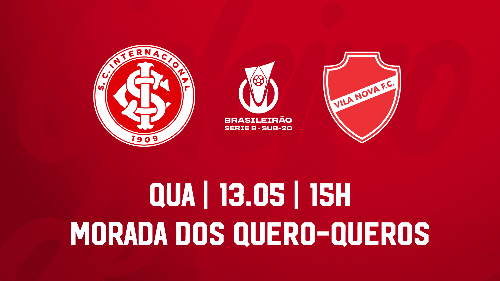 Serviço de jogo: Inter x Vila Nova - Campeonato Brasileiro Sub-20 2026