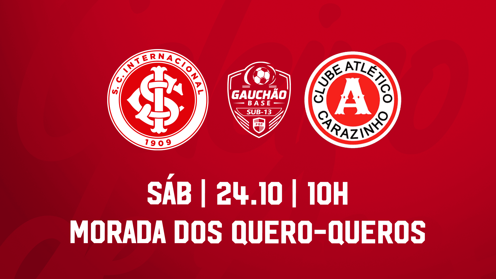Serviço de Jogo: Internacional x Atlético Carazinho - Campeonato Gaúcho Sub-13

