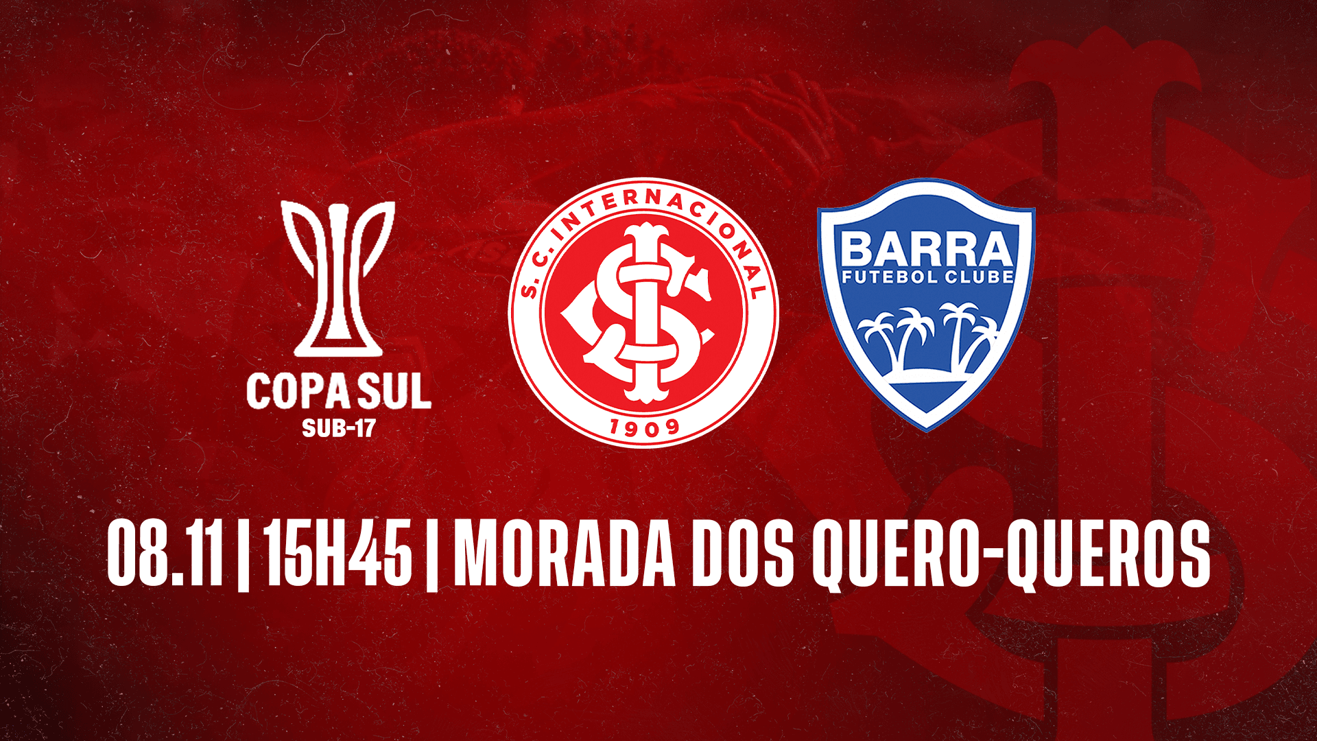 Serviço de jogo: Internacional x Barra | Copa Sul Sub-17 2025