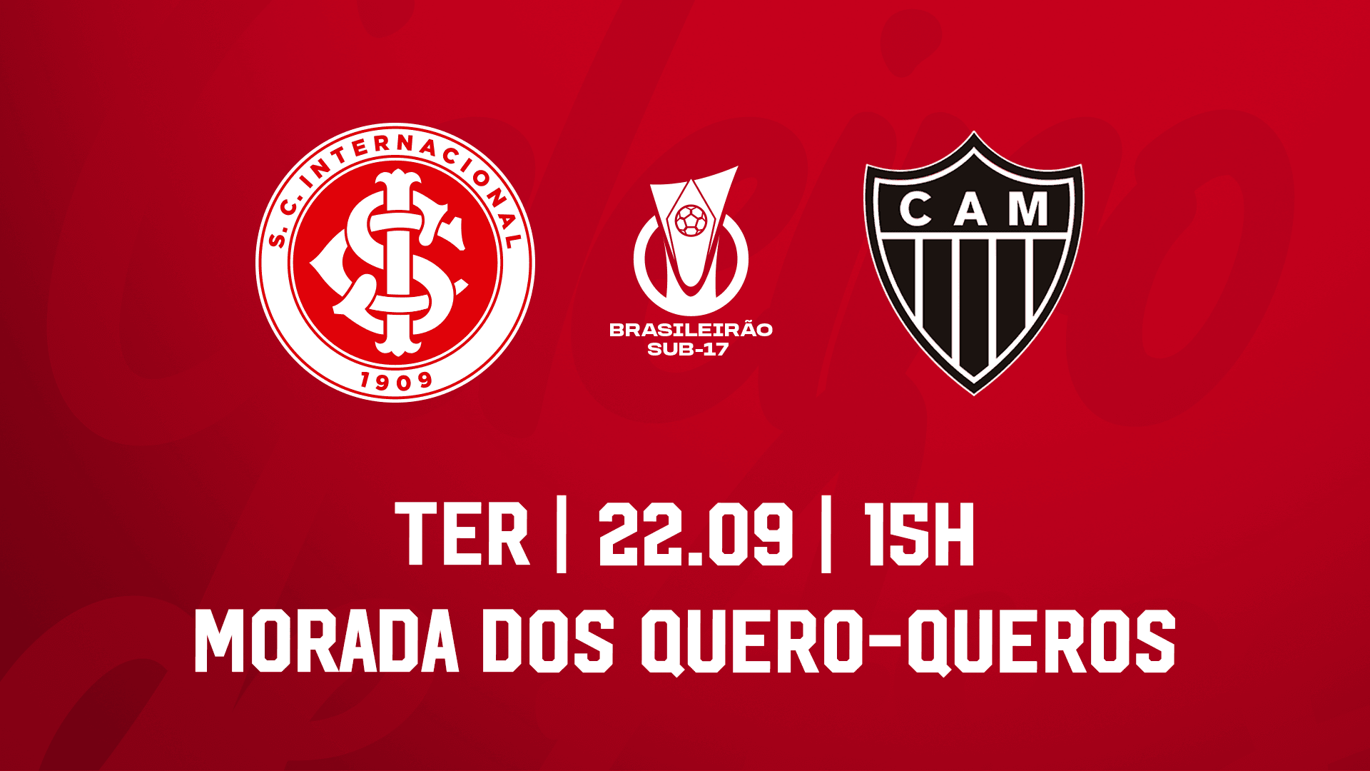Serviço de Jogo: Internacional x Atlético Mineiro - Campeonato Brasileiro Masculino Sub-17 2026