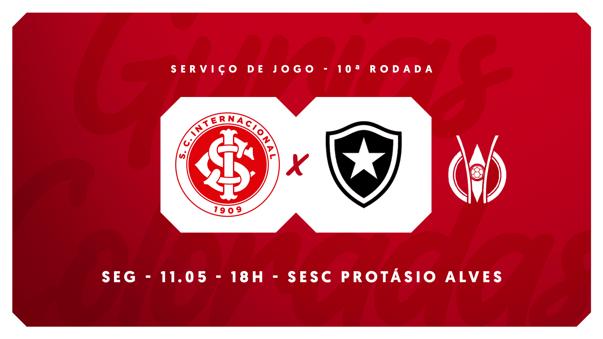 Serviço de jogo: Inter x Botafogo - Campeonato Brasileiro Feminino 2026