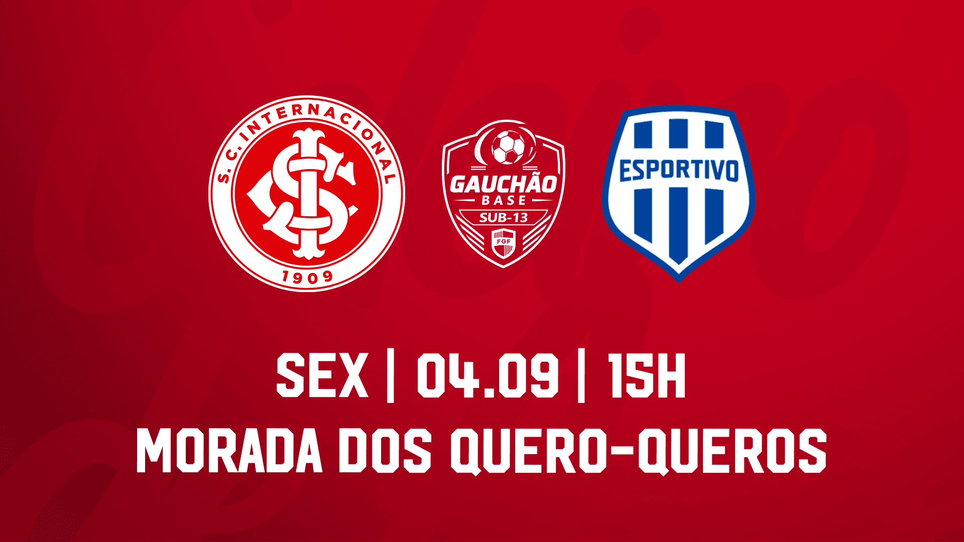 Serviço de Jogo: Internacional x Esportivo - Gauchão Masculino Sub-13 2026