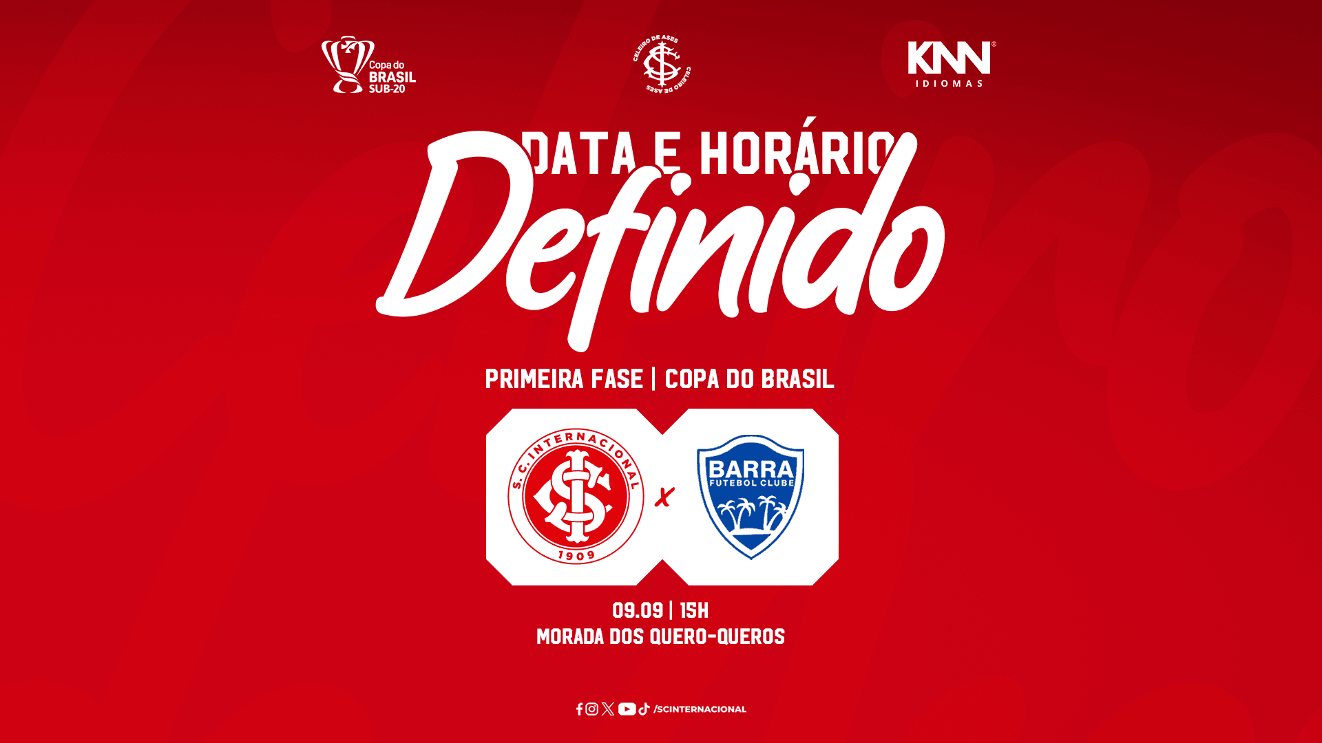 Celeiro conhece data e horário de estreia na Copa do Brasil Sub-20