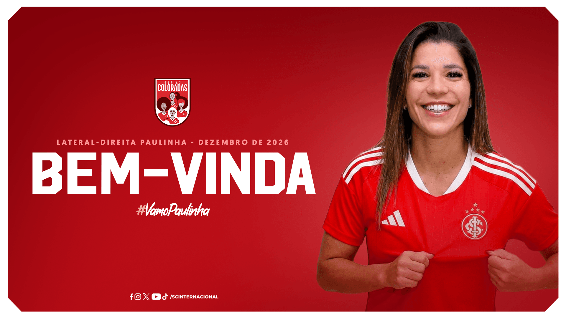 Paulinha é a nova lateral-direita das Gurias Coloradas