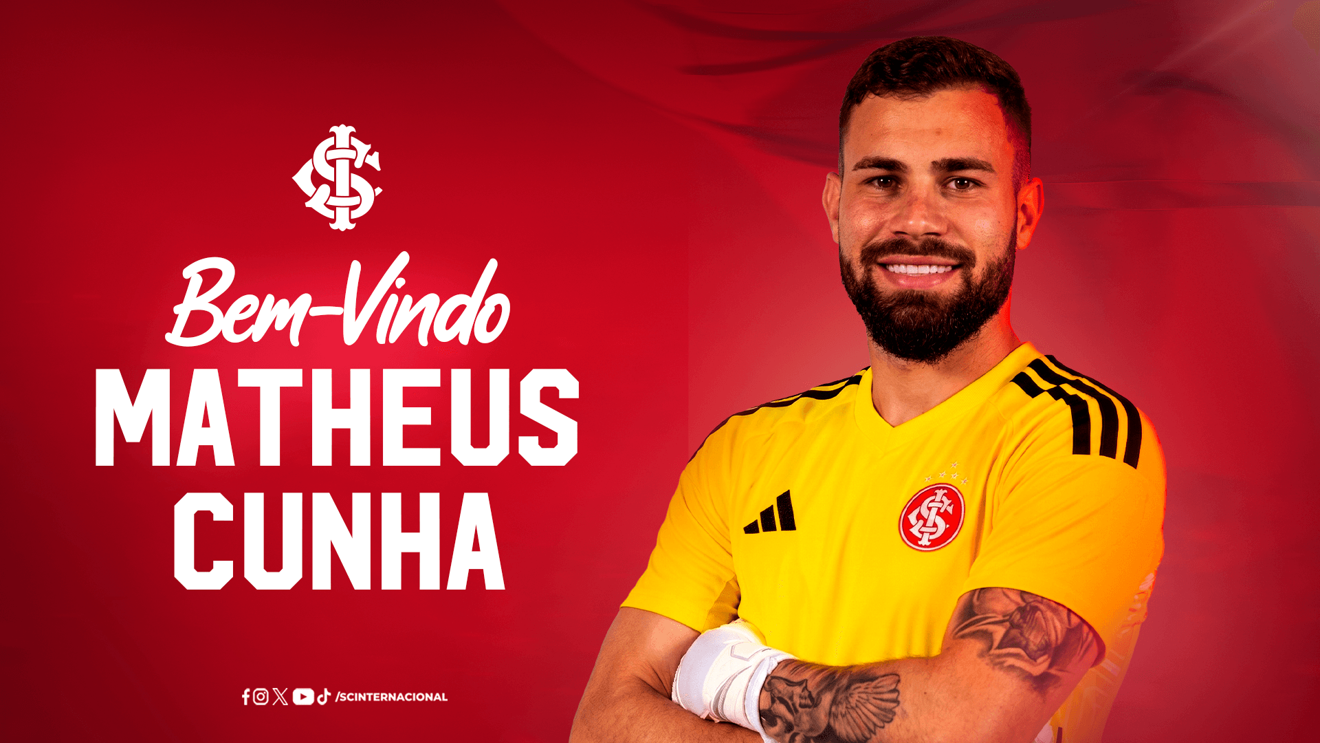 Matheus Cunha é o novo reforço do Internacional