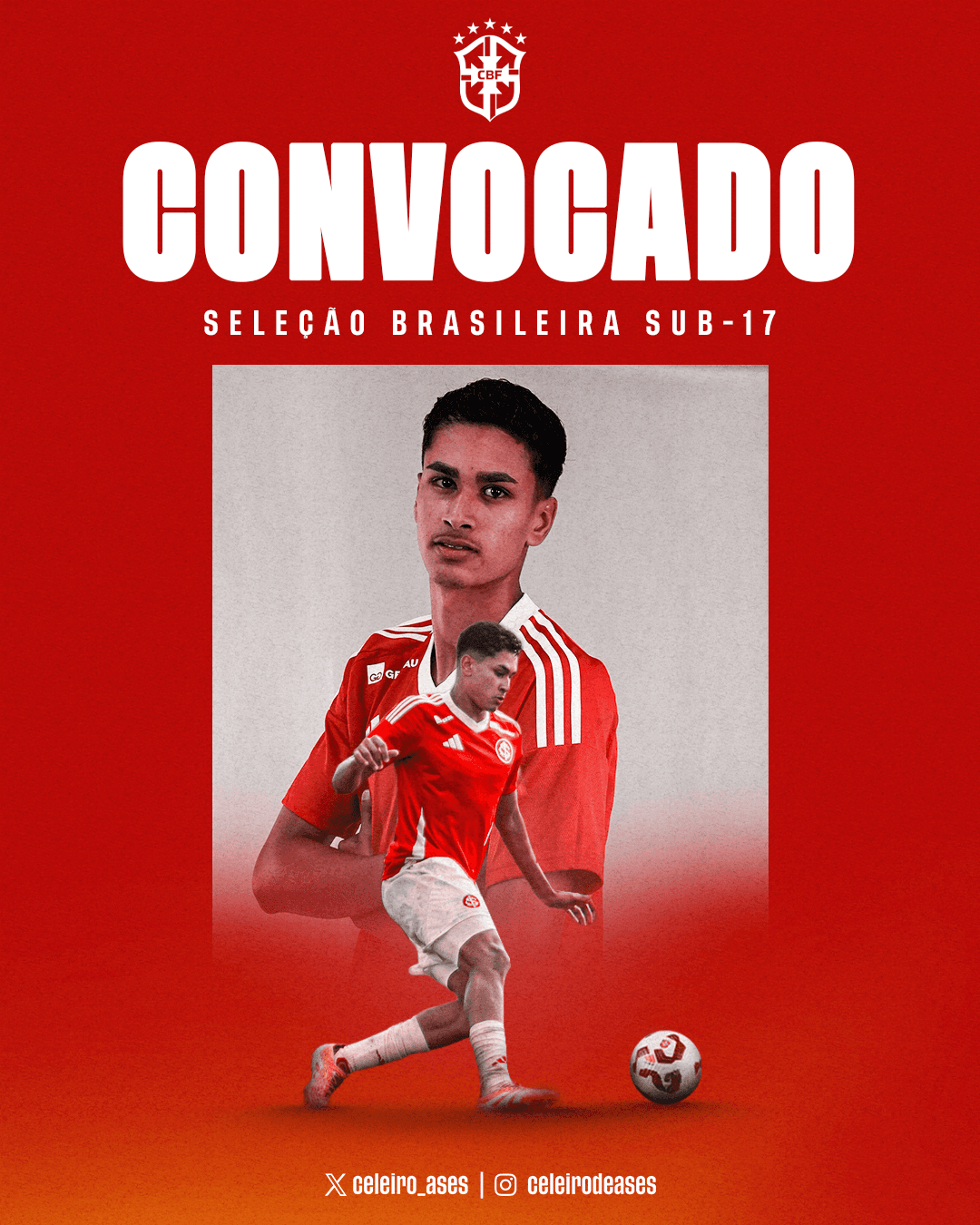 João Bezerra é convocado para a Seleção Brasileira Sub-17