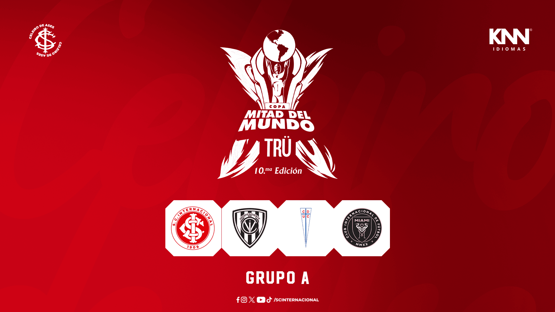 Inter confirma participação na Copa Mitad del Mundo Sub-18
