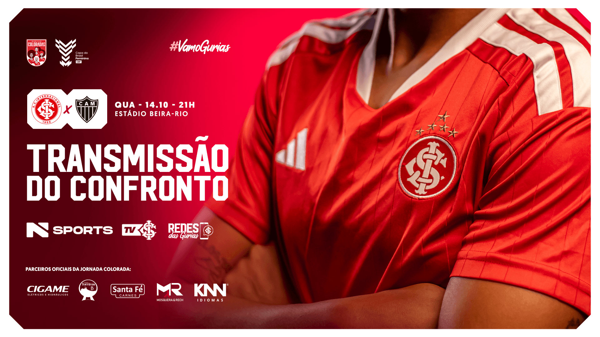 Saiba onde assistir às Gurias Coloradas na Copa do Brasil