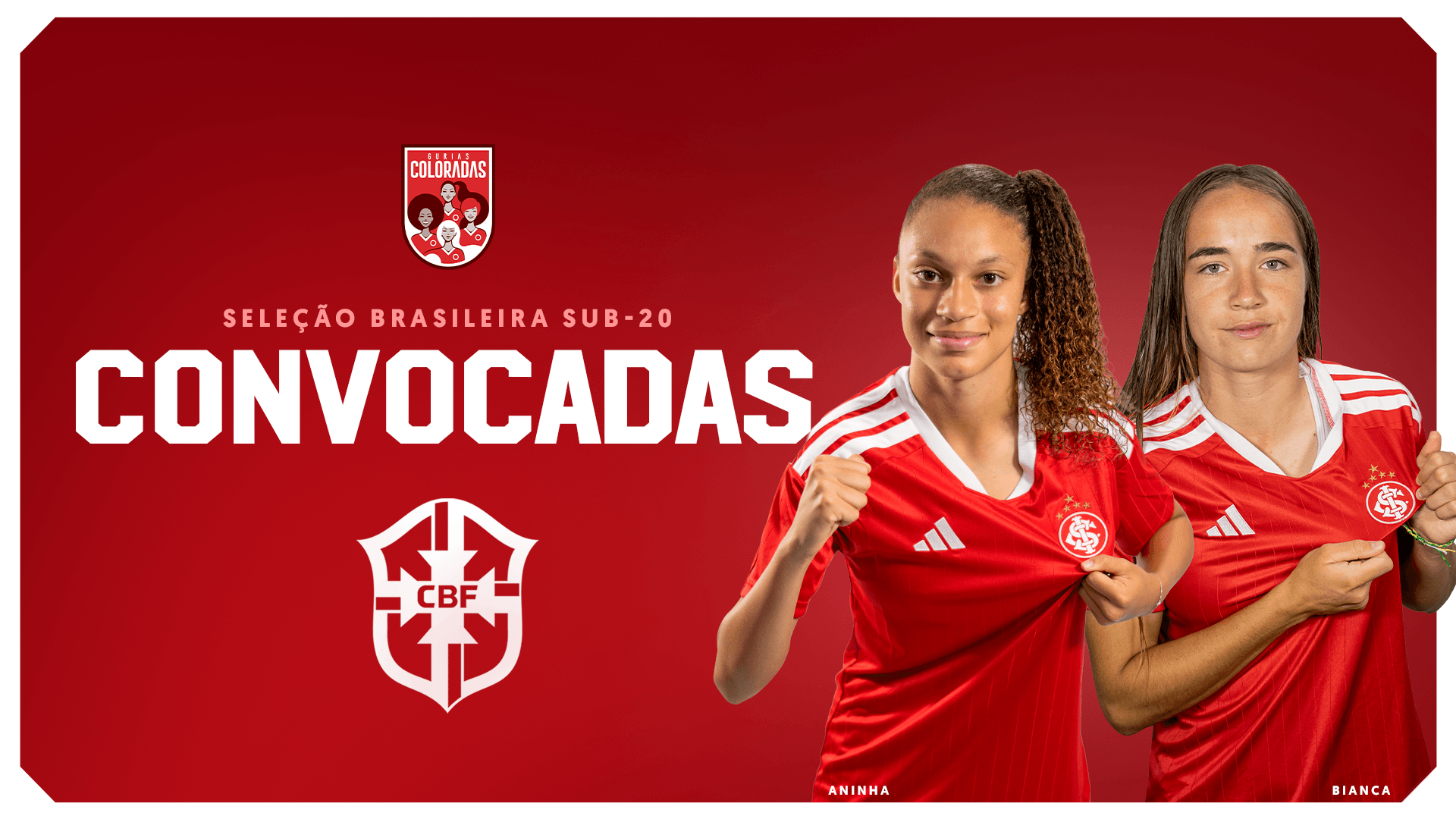 Aninha e Bianca Martins são convocadas para Copa do Mundo Sub-20