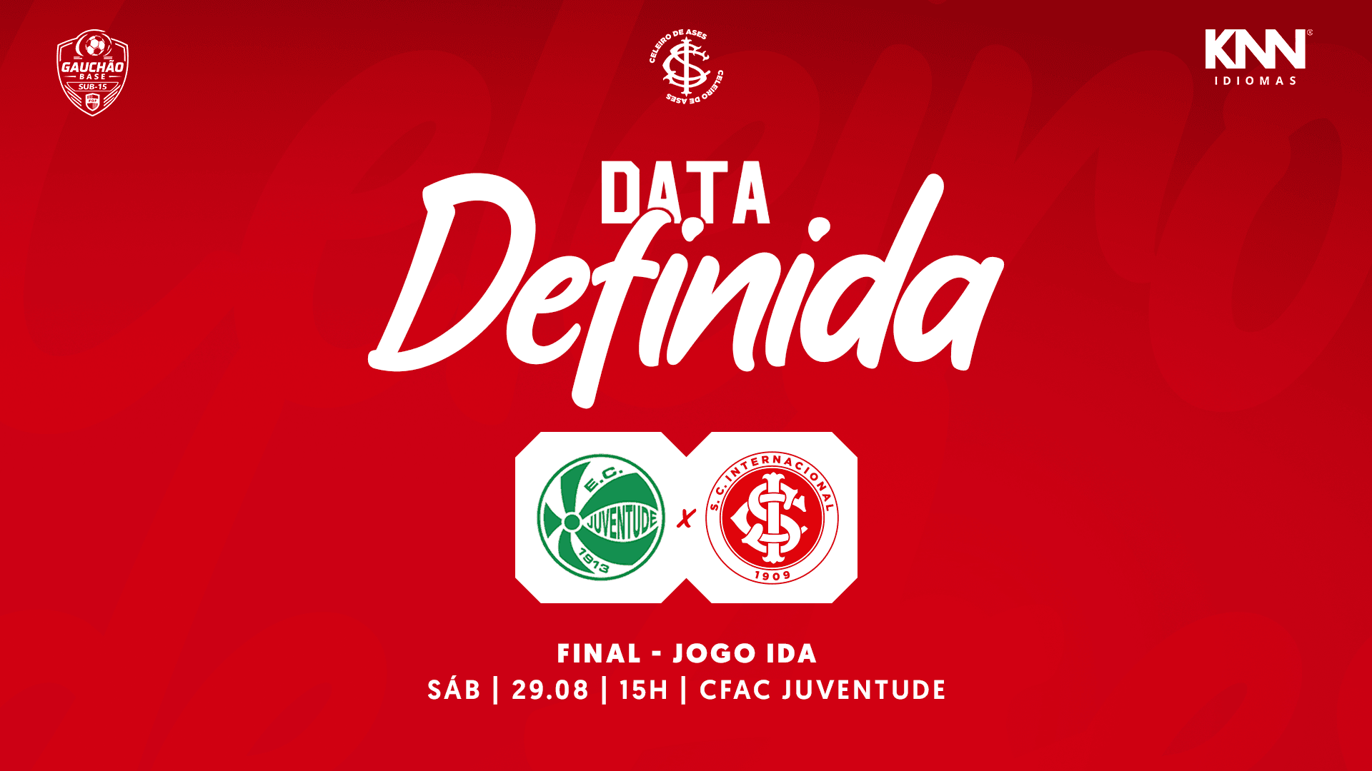 Celeiro de Ases enfrenta o Juventude na final do Gauchão Sub-15