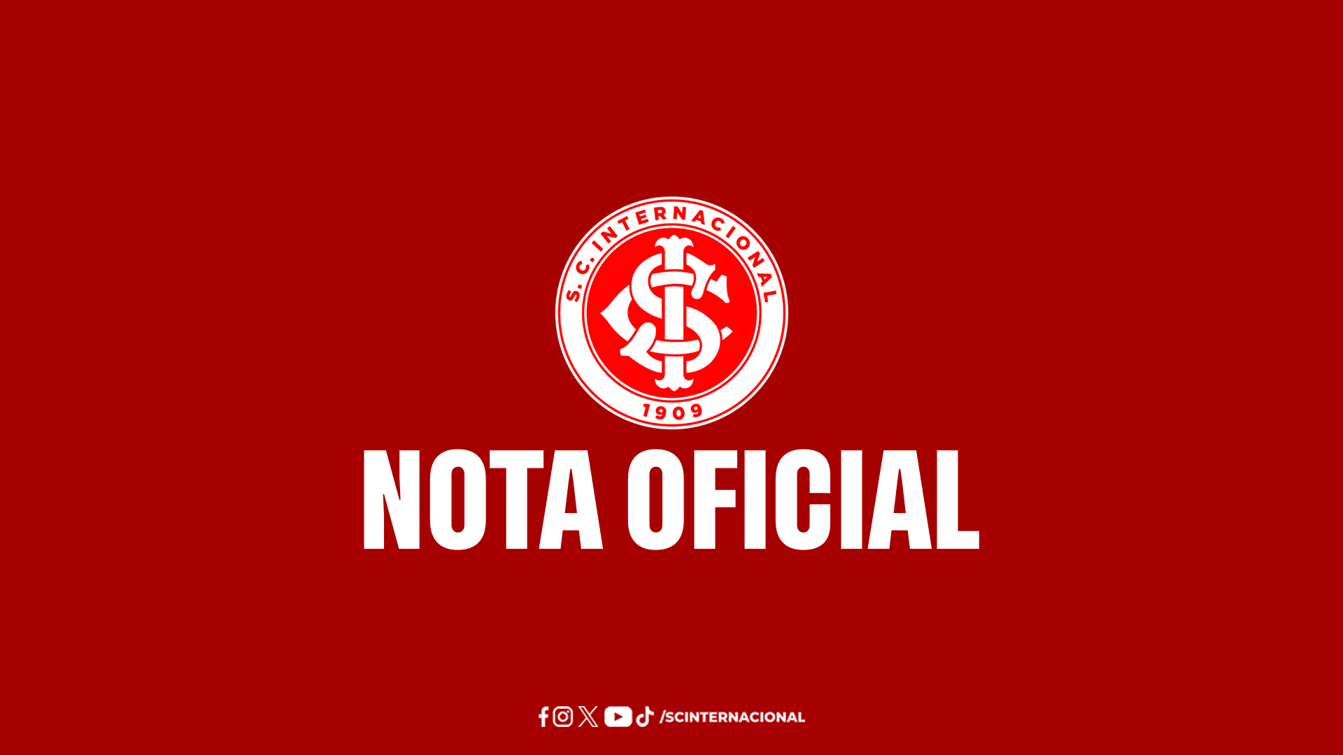 NOTA OFICIAL — DESLIGAMENTO DO TÉCNICO RAMON DÍAZ