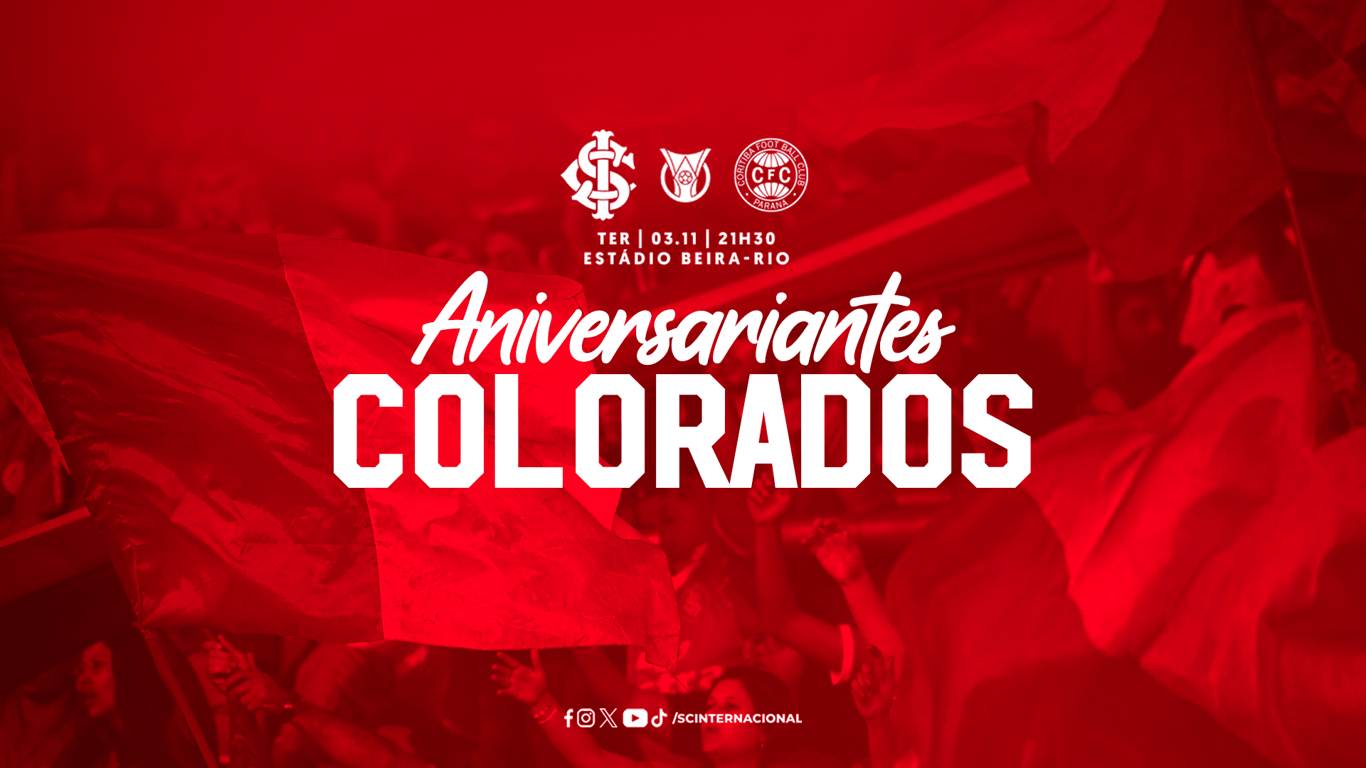 Aniversariantes Colorados no duelo contra o Coritiba
