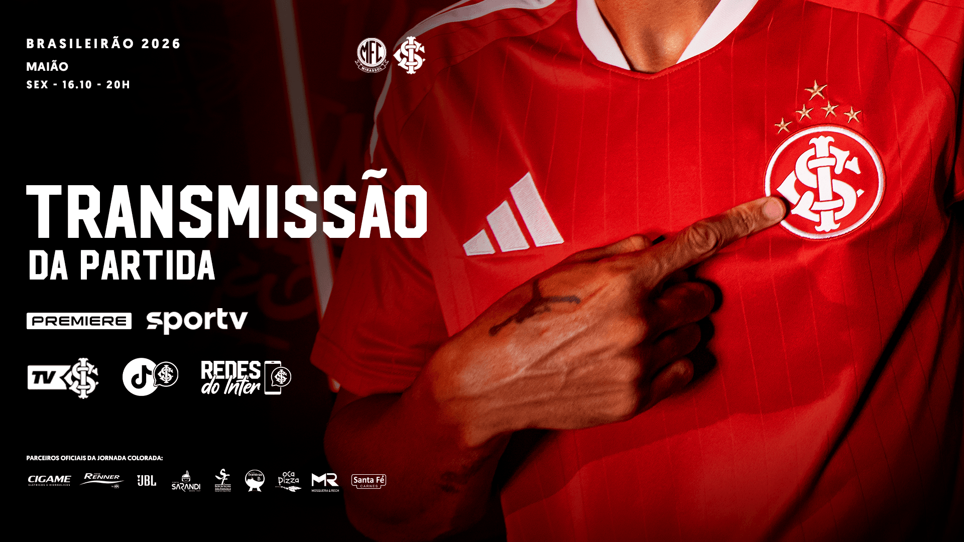 Saiba onde assistir ao jogo do Inter contra o Mirassol