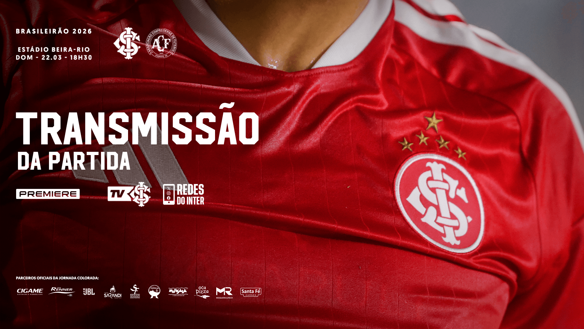 Premiere transmite Inter x Chapecoense