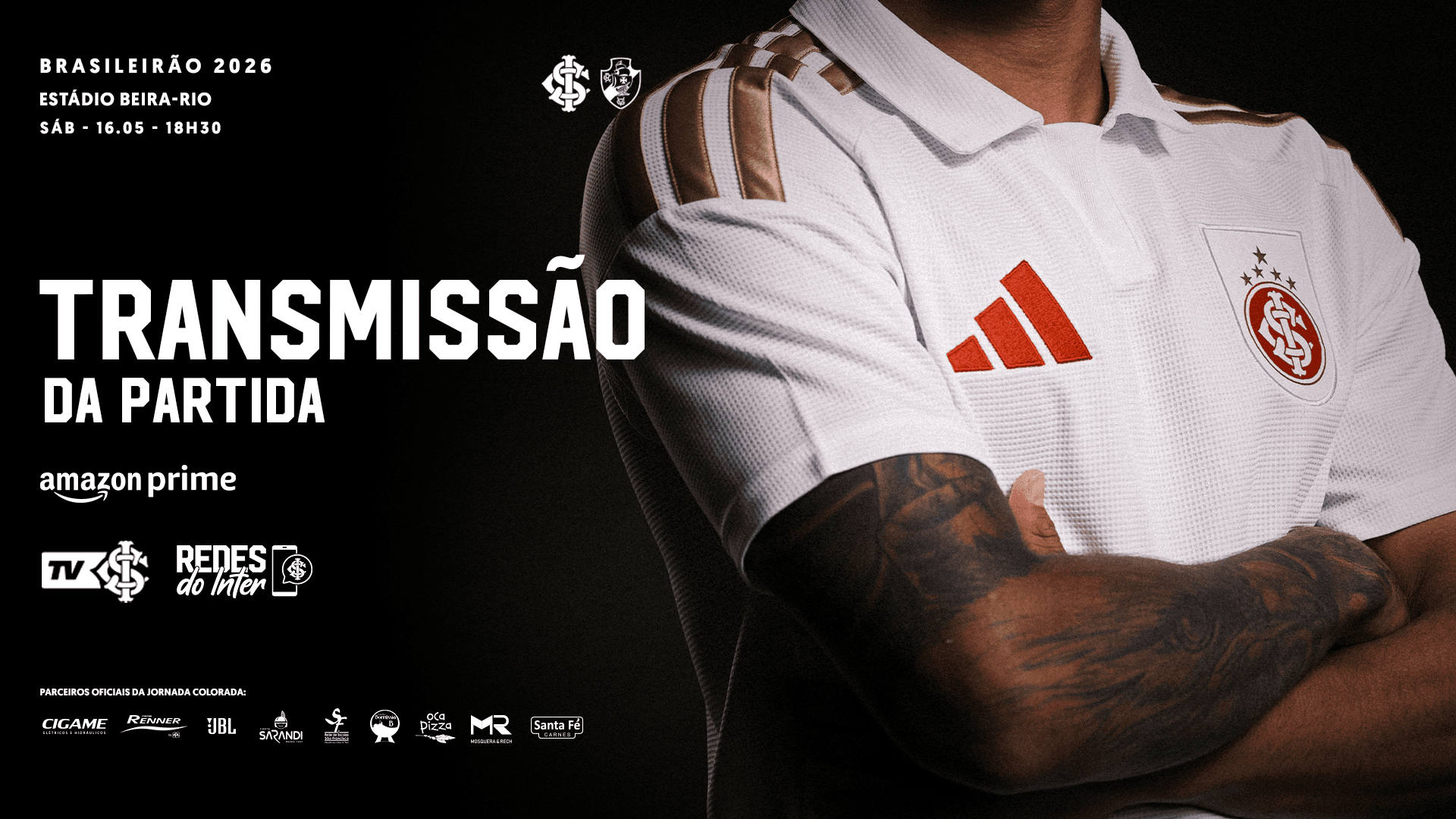 Saiba onde assistir Inter x Vasco pelo Brasileirão