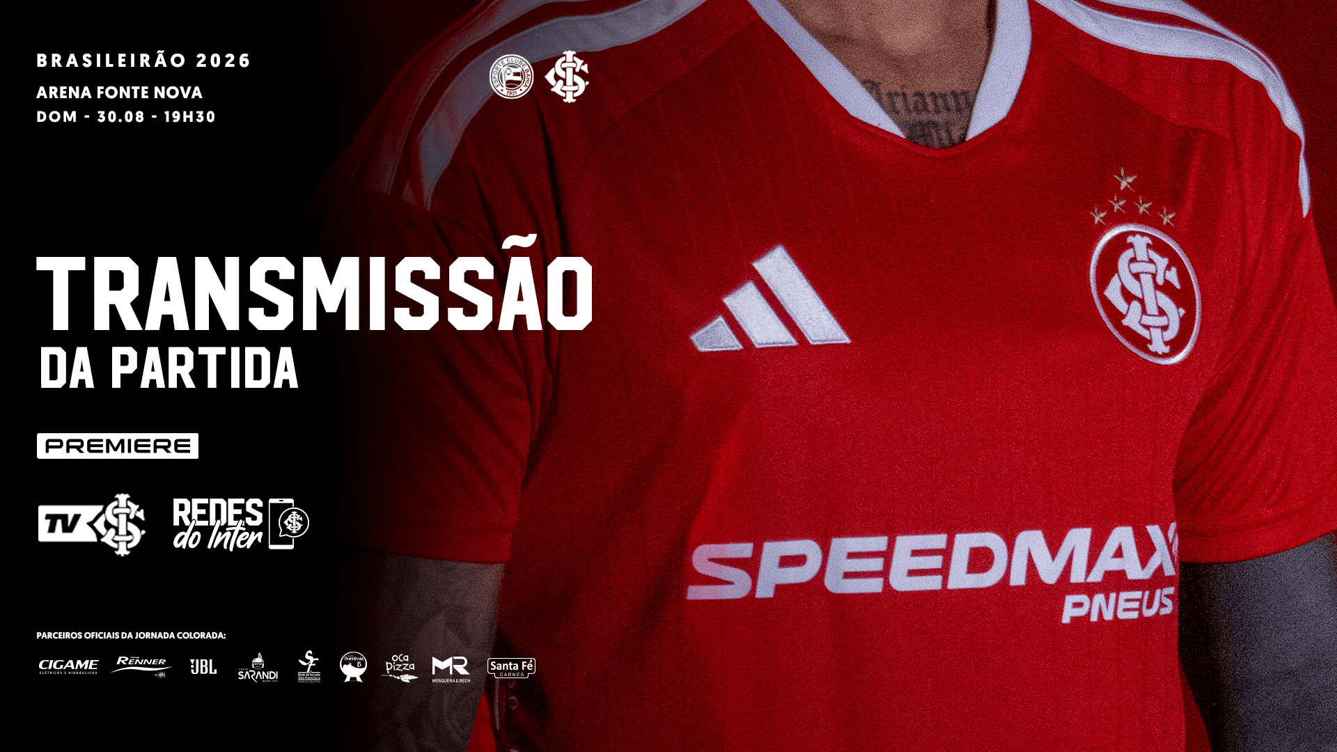 Onde assistir a Bahia x Internacional pelo Brasileirão