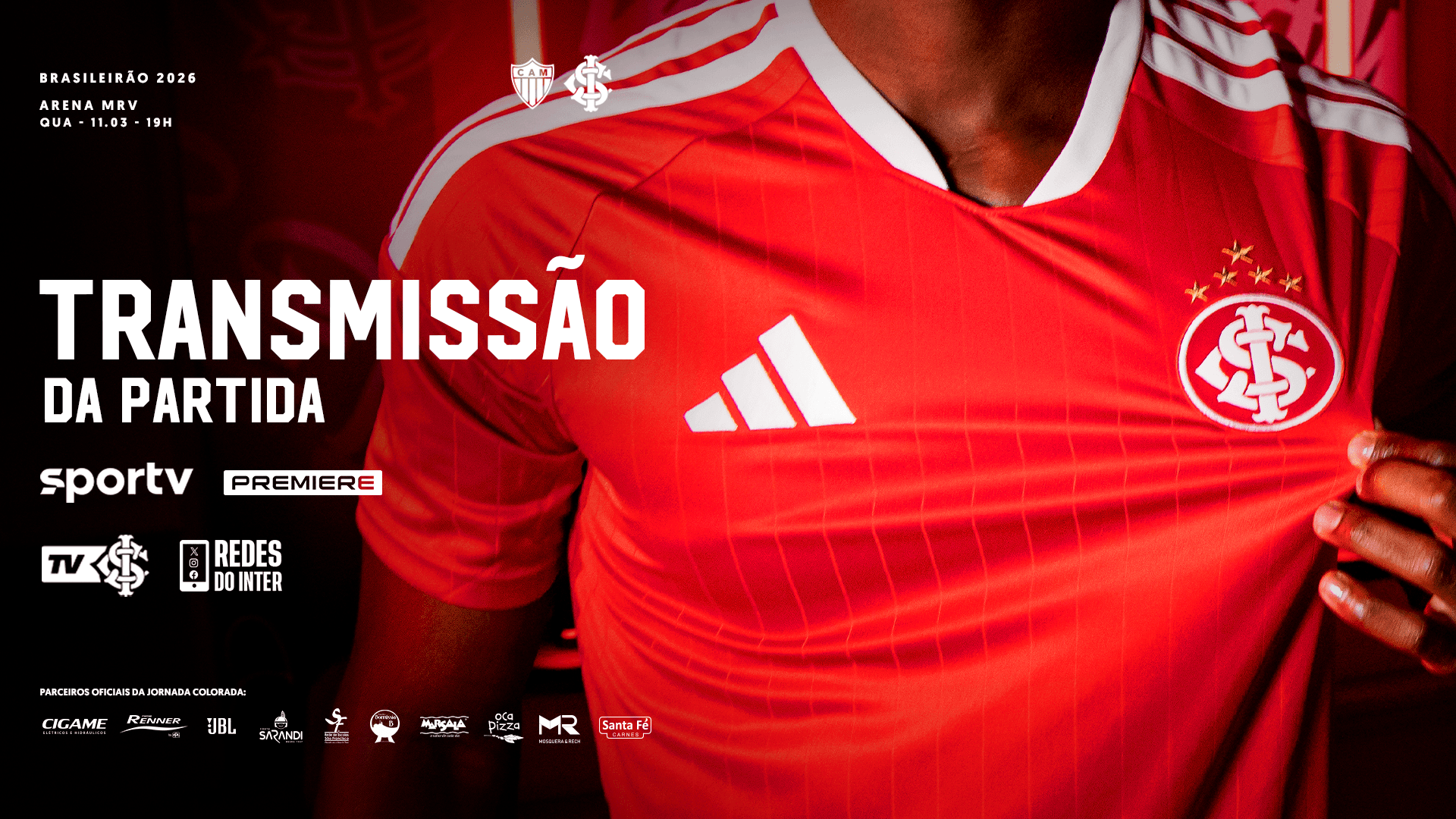 Onde assistir Atlético-MG x Inter pelo Brasileirão