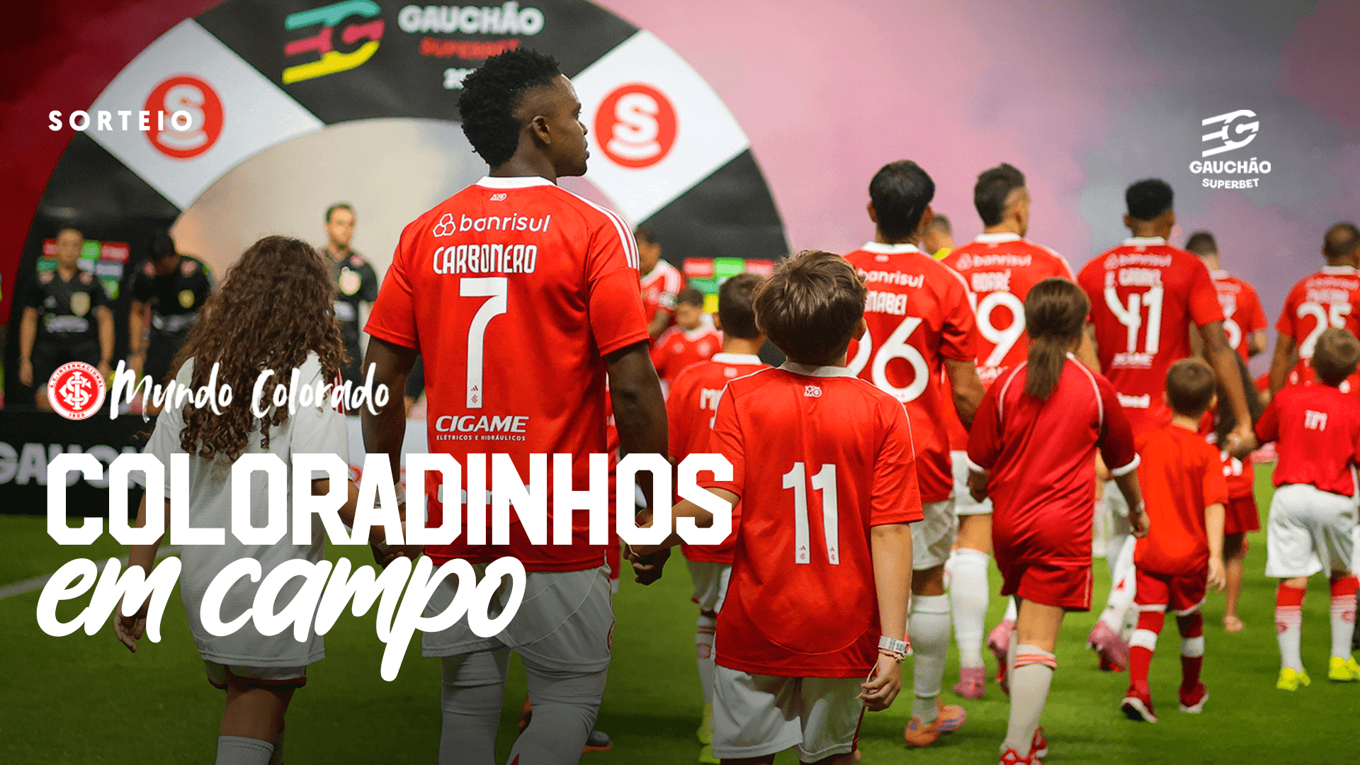 Cinco sócios(as) coloradinhos(as) serão sorteados(as) para entrar em campo contra o São Luiz