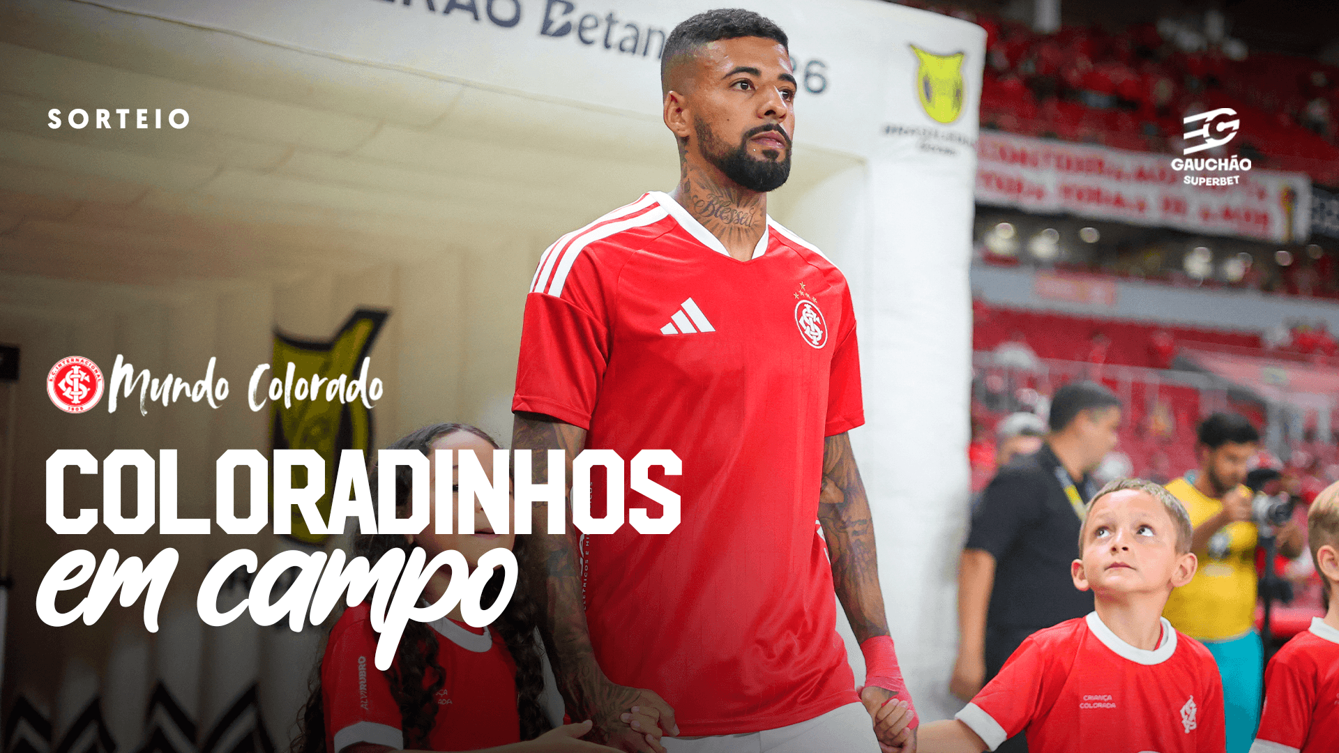 Cinco sócios(as) coloradinhos(as) serão sorteados(as) para entrar em campo na final do Gauchão