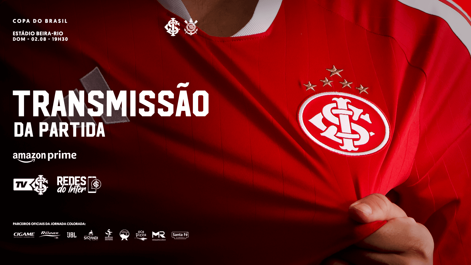 Saiba onde assistir a Inter e Corinthians pela Copa do Brasil