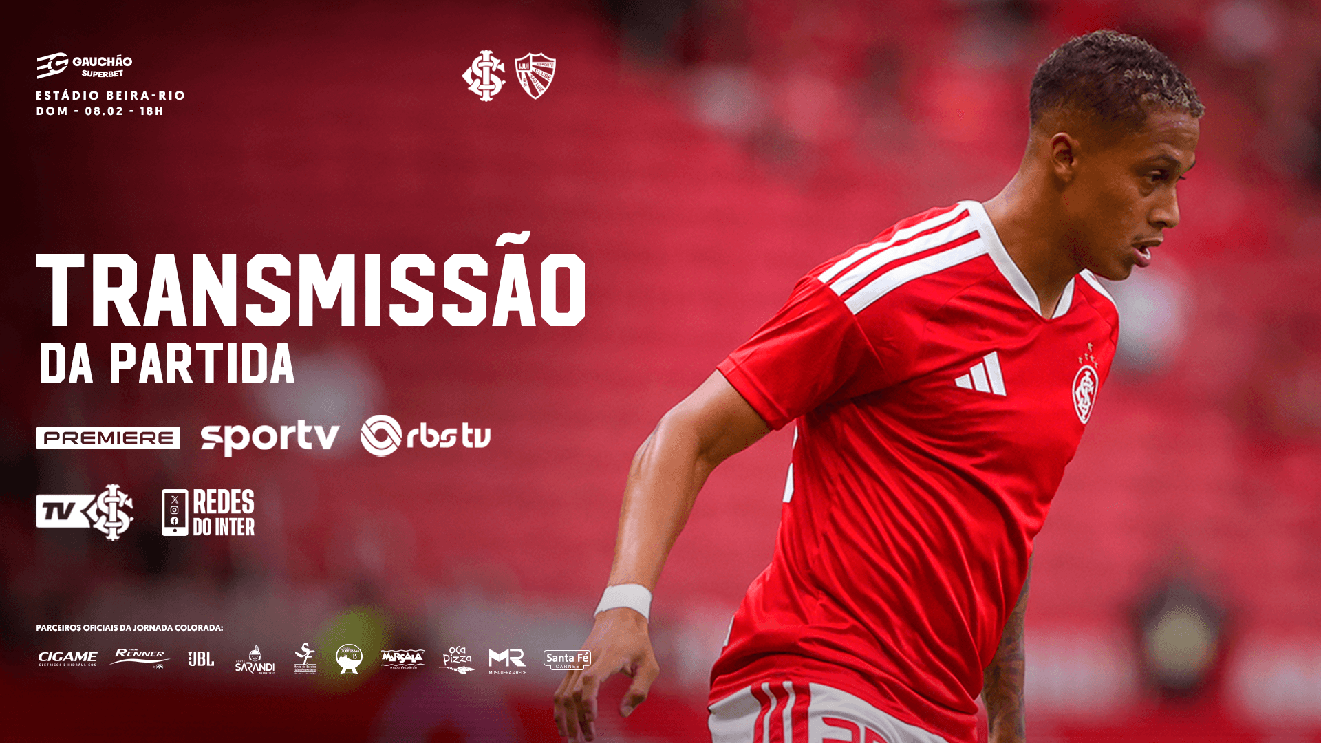 RBS, SporTV e Premiere transmitem duelo decisivo com o São Luiz
