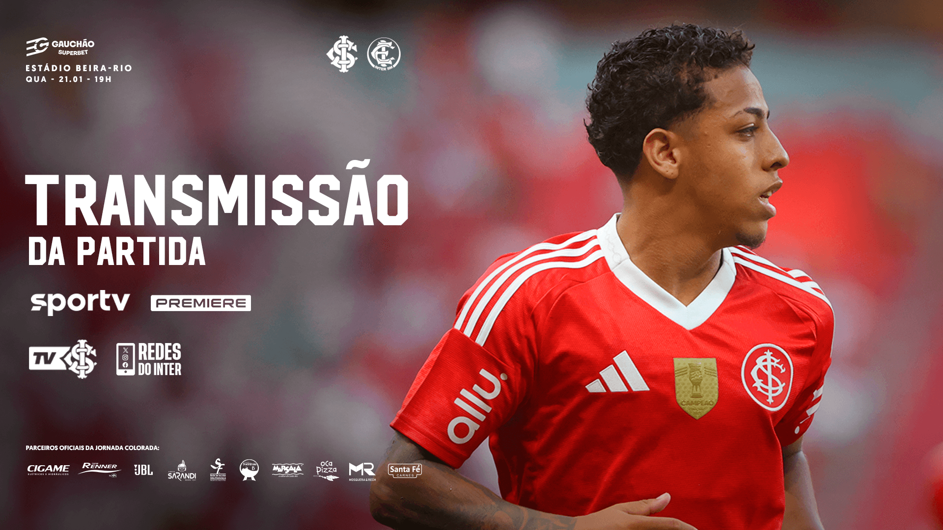 Onde assistir Inter x Inter-SM pelo Gauchão