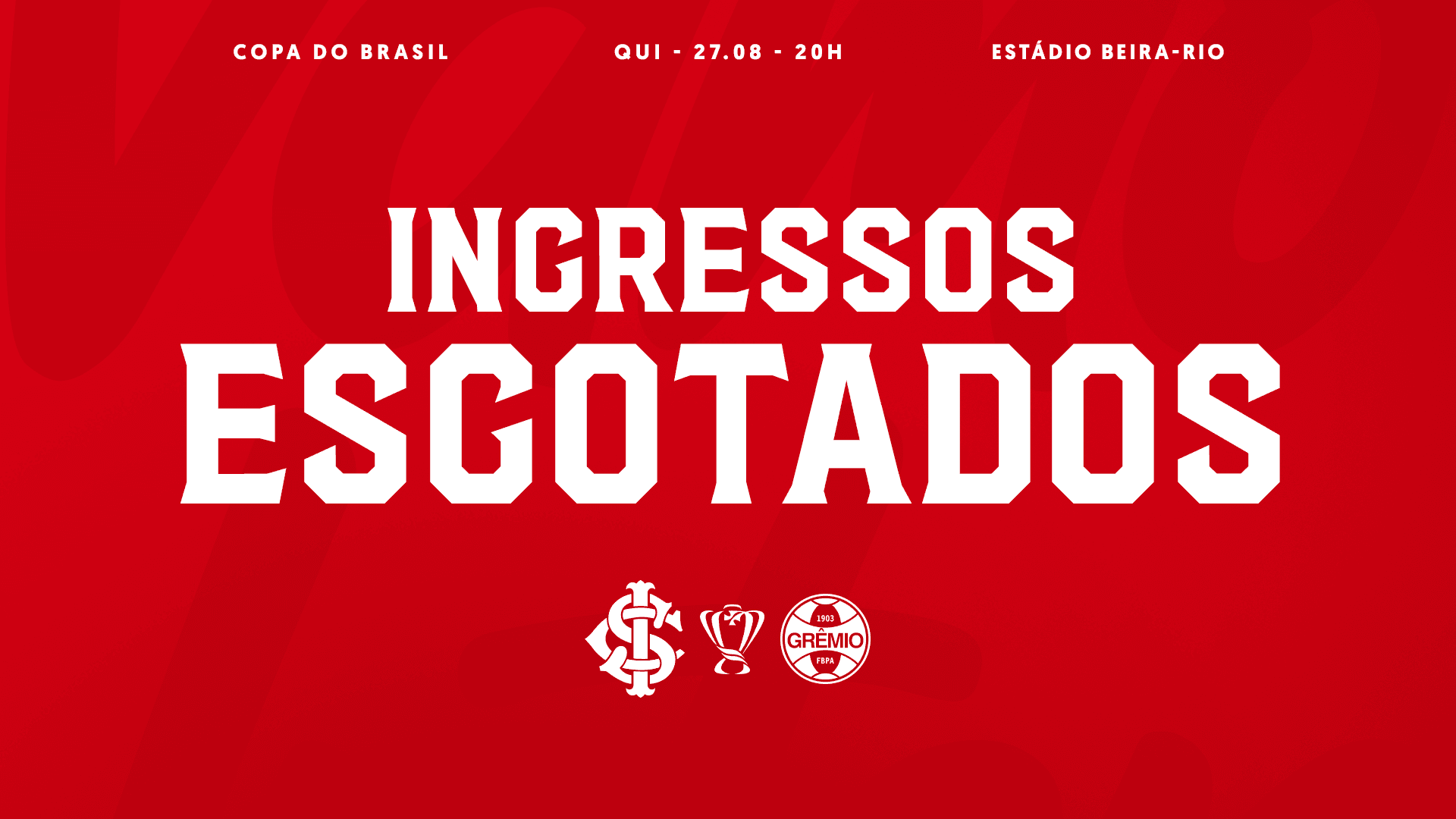 Serviço de Jogo: Internacional x Grêmio - Copa do Brasil 2026