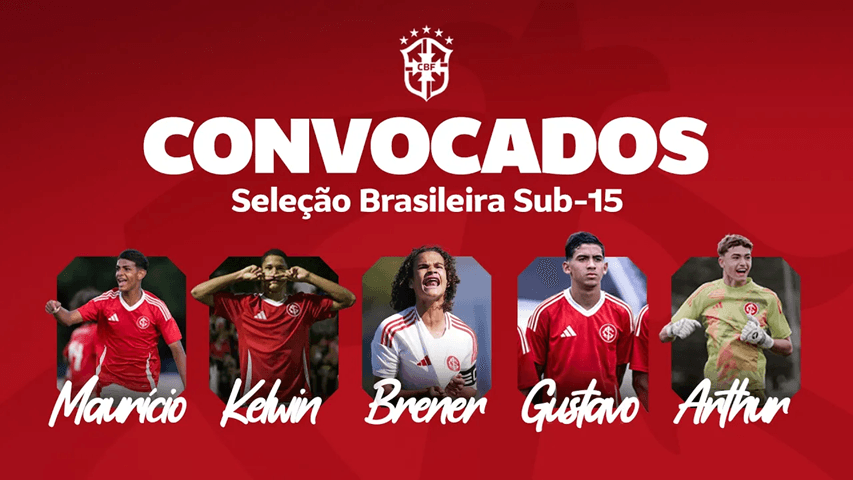 Crias do Celeiro são convocados para a Seleção Brasileira Sub-15