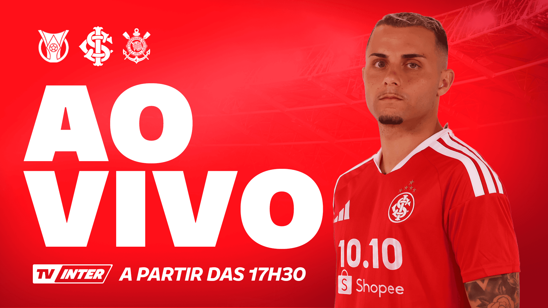 Ao vivo: Internacional x Corinthians - 29ª rodada/Brasileirão 2026