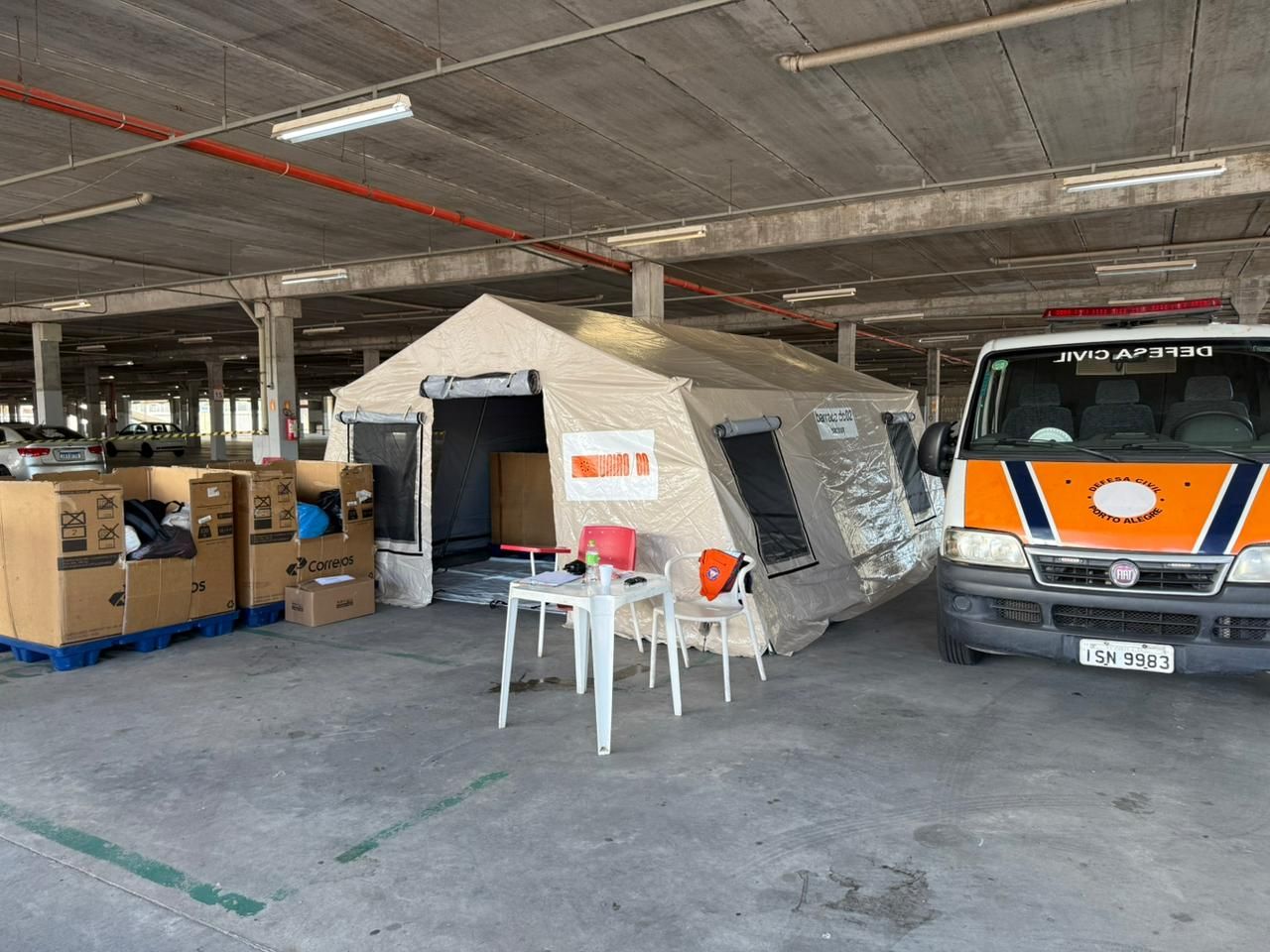 Internacional abre ponto de coleta de donativos para Minas Gerais