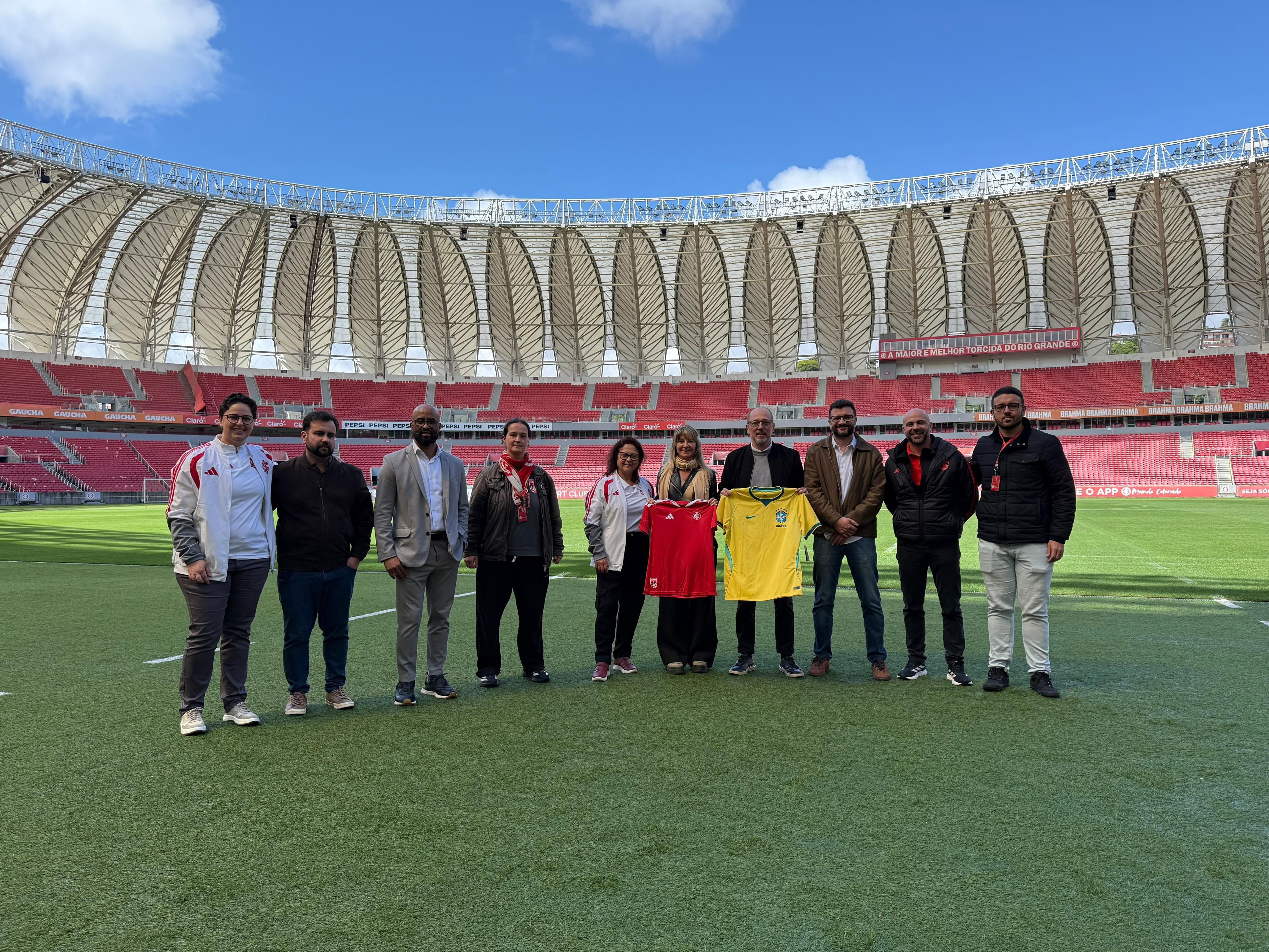 CBF visita estruturas do Sport Club Internacional