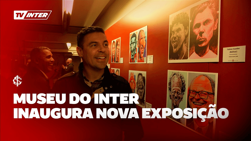 Museu do Inter apresenta nova exposição com caricaturas de ídolos e ídolas