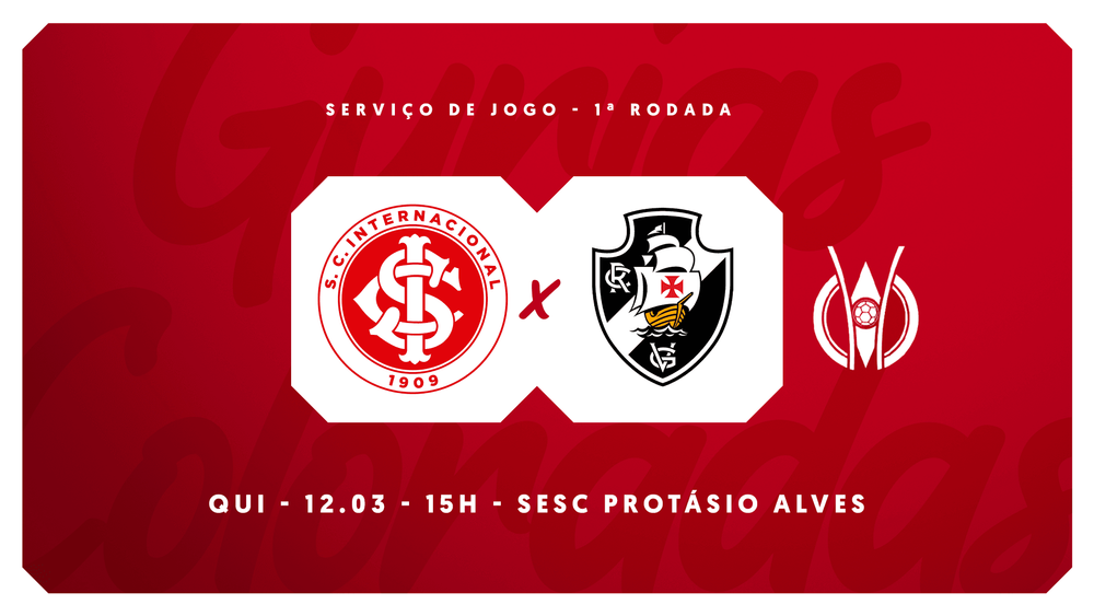 Serviço de jogo: Internacional x Vasco da Gama | Brasileirão Feminino Sub-20