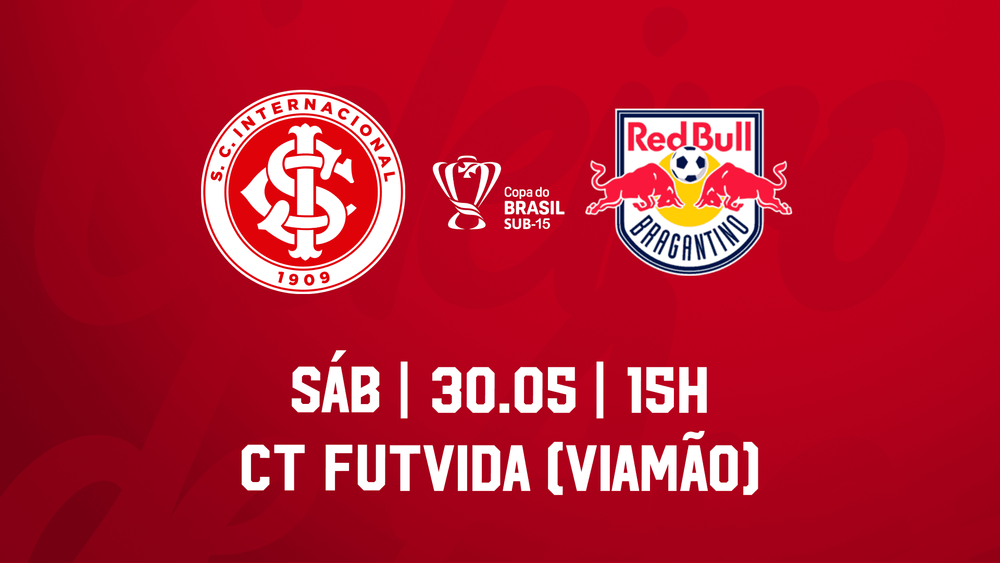Serviço de Jogo: Inter x Bragantino - Copa do Brasil Sub-15 2026