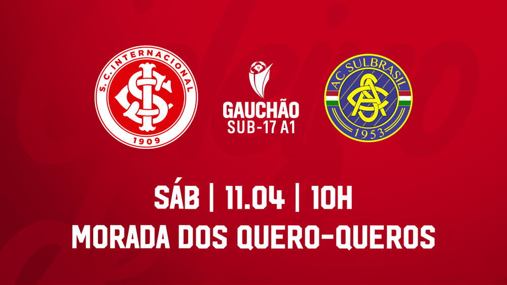 Serviço de jogo: Inter x Sulbrasil - Gauchão Sub-17